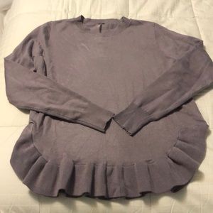 Poof size Large purple sweater